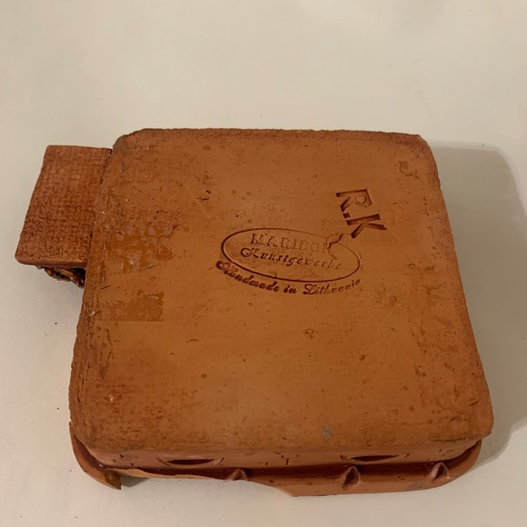 Maribor Kunstgewerbe Artisan Lithuanian Folk Art Clay Cottage Tea Light Holder - Picture 10 of 11